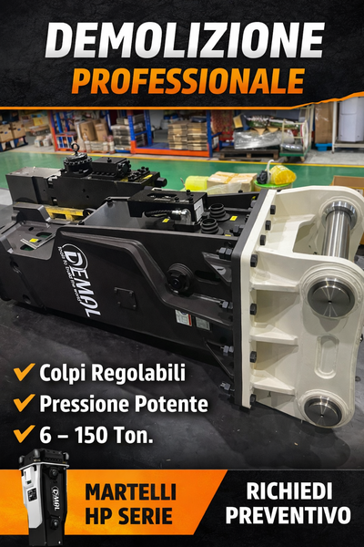 Picoane hidraulice Demal Breaking HP (profesional), 6-50 t.